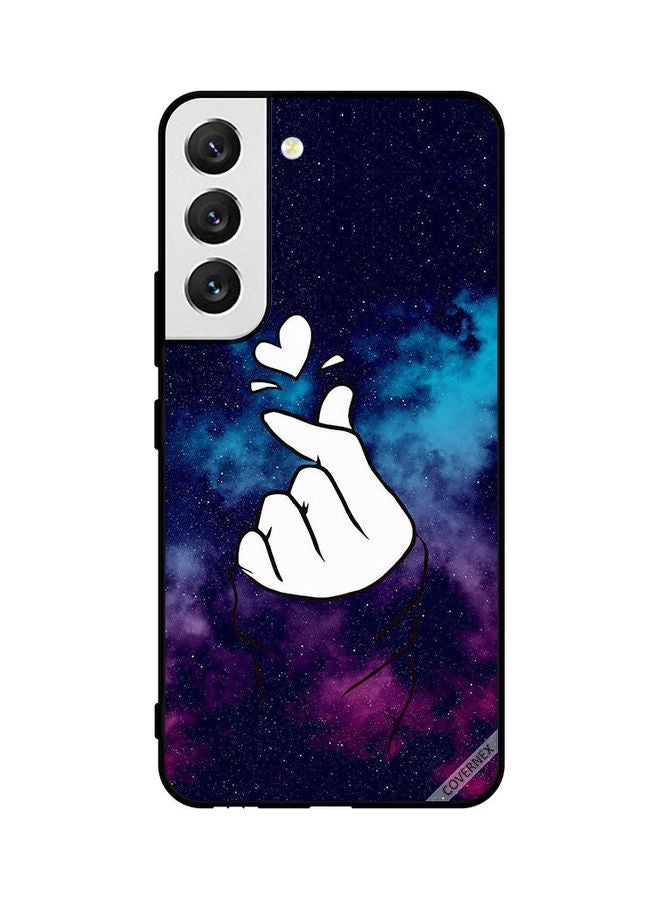 كوفرنيكس Samsung Galaxy S22 5G Protective Case Cover Printed Featuring Snap Love Dark Blue DESIGN_0802 - Image 1