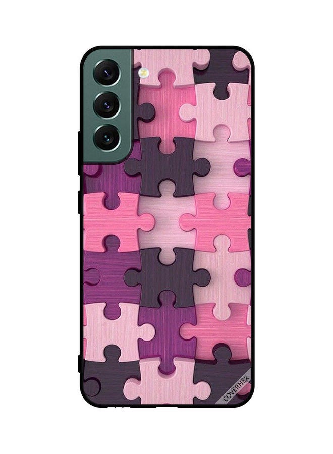 Covernex Samsung Galaxy S22 Plus 5G Protective Case Cover Printed Featuring Pink Color Wooden Toys Pattern DESIGN_0008 - Image 1