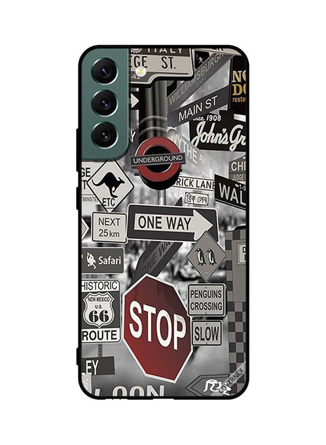 Covernex Samsung Galaxy S22 Plus 5G Protective Case Cover Printed Featuring One Way Stop DESIGN_0667 - Image 1