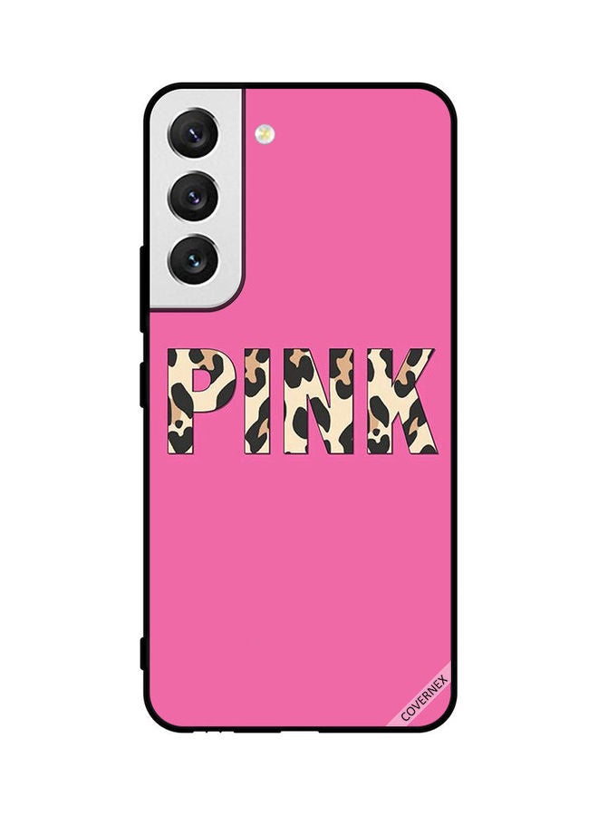 كوفرنيكس Samsung Galaxy S22 5G Protective Case Cover Printed Featuring Pink Leopard DESIGN_0717 - Image 1