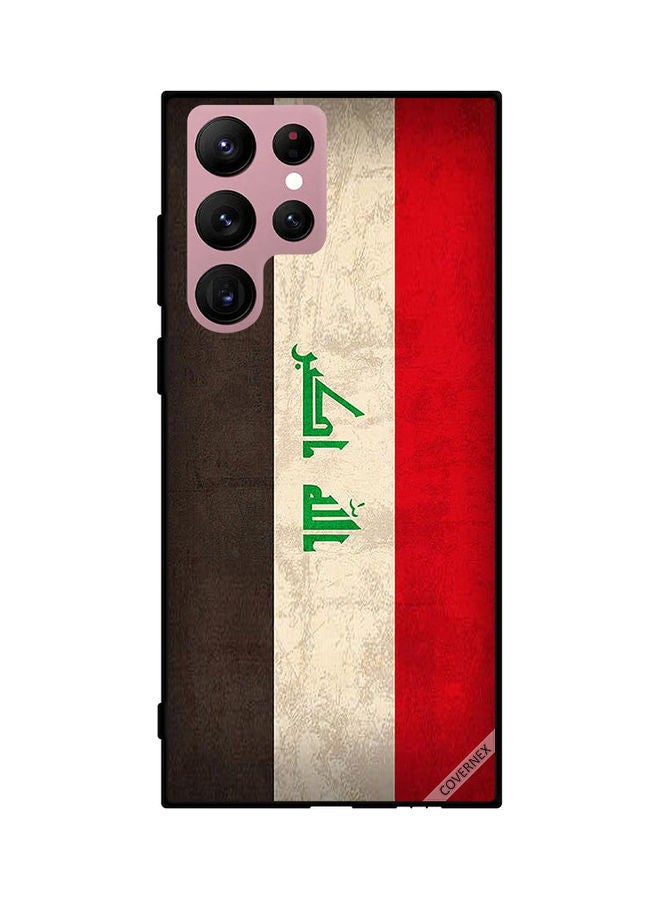 Covernex Protective Case Cover For Samsung Galaxy S22 Ultra 5G Iraq Flag Vintage - Image 1
