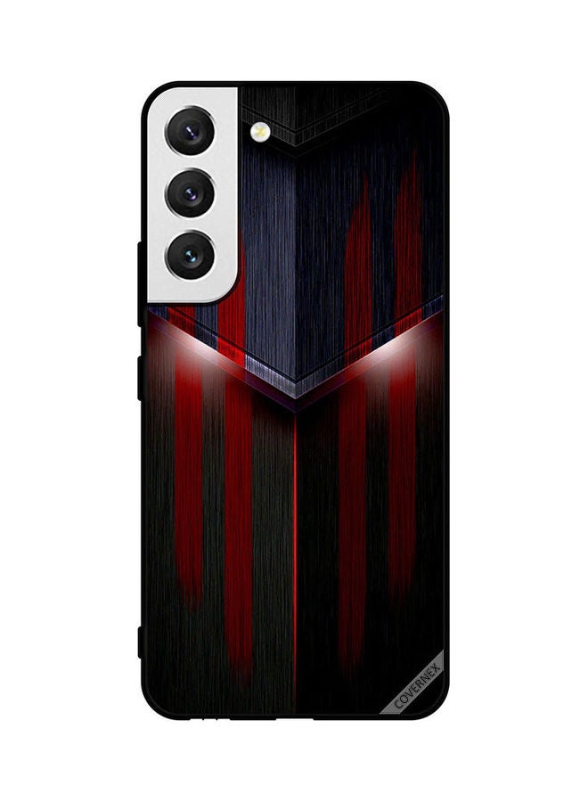 Covernex Samsung Galaxy S22 5G Protective Case Cover Printed Featuring Red & Black Lighting Pattern DESIGN_0082 - Image 1