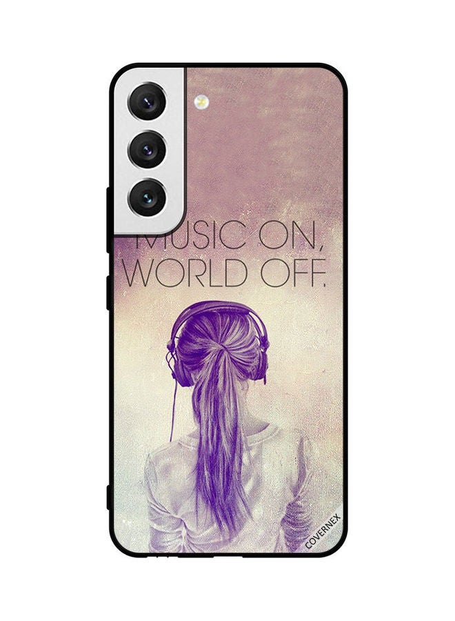Covernex Protective Case Cover For Samsung Galaxy S22 5G Music On World Off - Image 1
