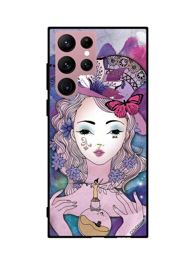 كوفرنيكس Samsung Galaxy S22 Ultra 5G Protective Case Cover Printed Featuring Princess Girl DESIGN_0360 - Image 1