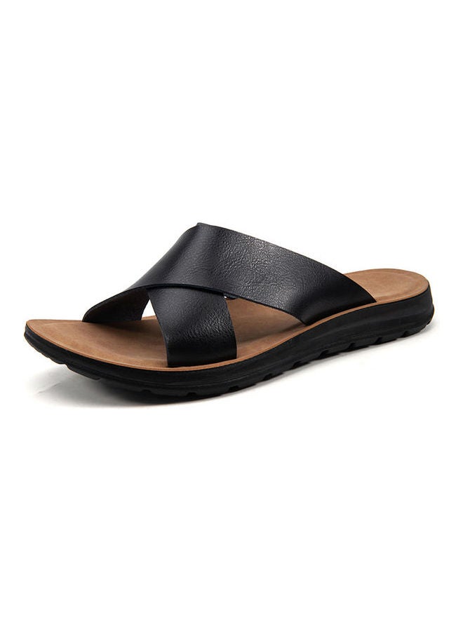 Fashion Casual Flip Flops Black & Brown  - Image 1