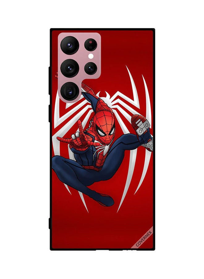 Covernex Samsung Galaxy S22 Ultra 5G Protective Case Cover Printed Featuring Spiderman DESIGN_0757 - Image 1