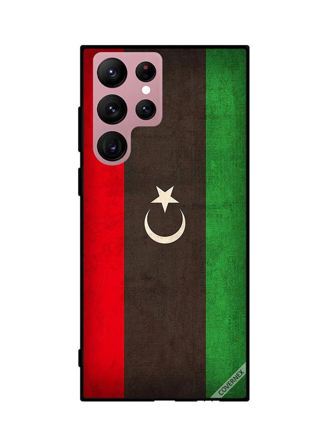 Covernex Protective Case Cover For Samsung Galaxy S22 Ultra 5G Libya Flag Vintage - Image 1
