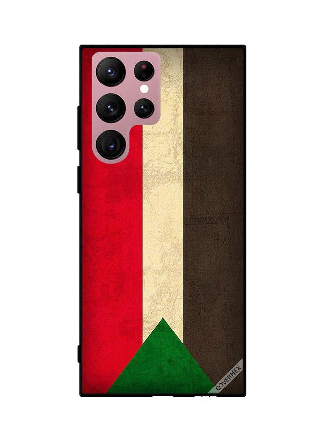 Covernex Protective Case Cover For Samsung Galaxy S22 Ultra 5G Sudan Flag Vintage - Image 1