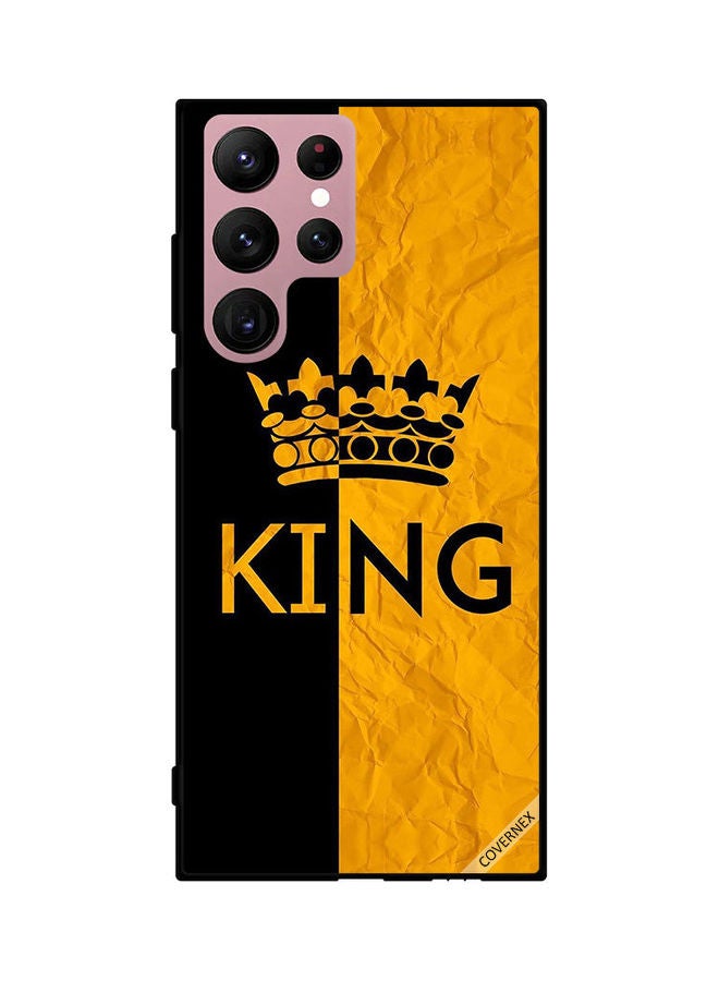 Covernex Protective Case Cover For Samsung Galaxy S22 Ultra 5G Black/Yellow - Image 1