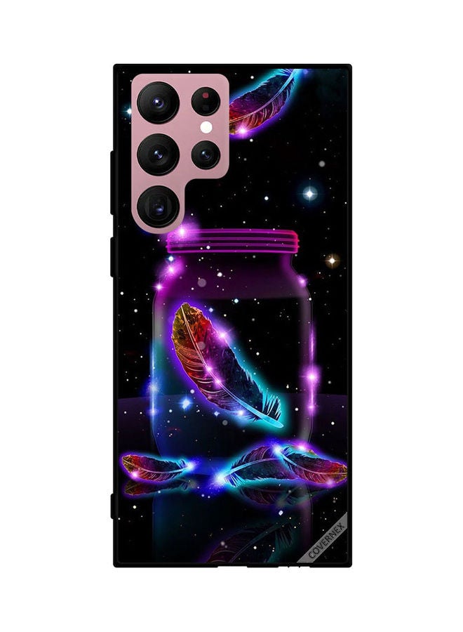 Covernex Protective Case Cover For Samsung Galaxy S22 Ultra 5G Feathers In Jar - Image 1