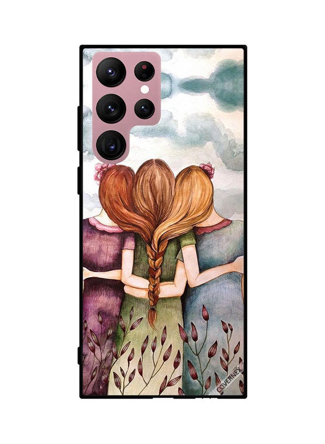 Covernex Samsung Galaxy S22 Ultra 5G Protective Case Cover Printed Featuring Three Besties DESIGN_0404 - Image 1