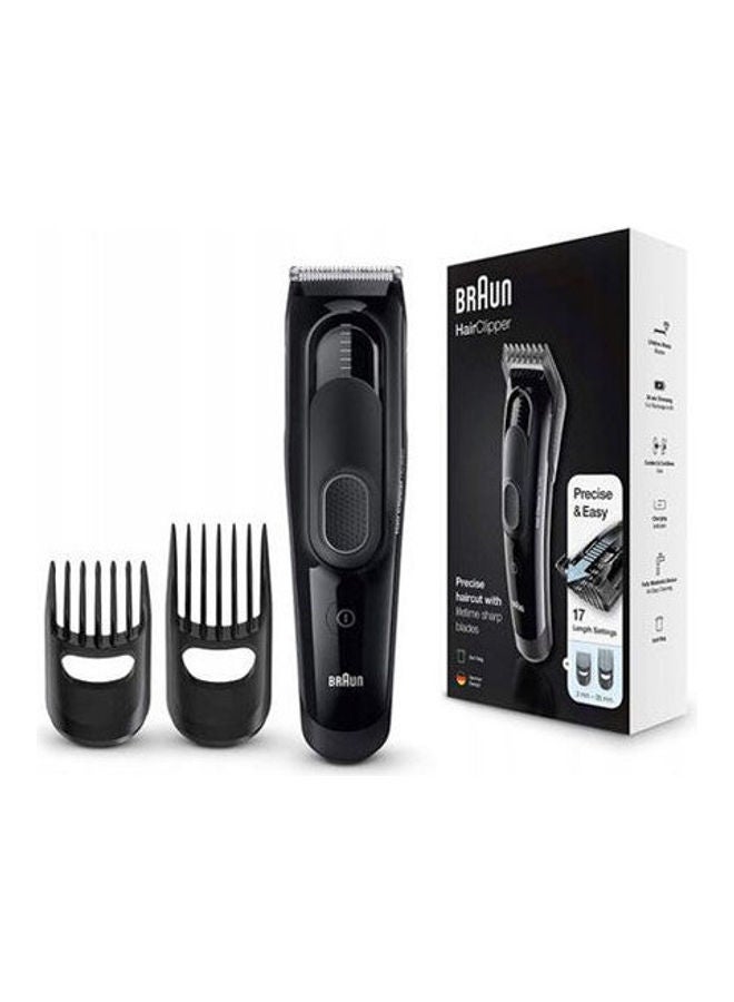 BRAUN - Hair Clipper HC5050 With 2 Combs For 16 Precise Length Settings And Pouch Black - Image 1
