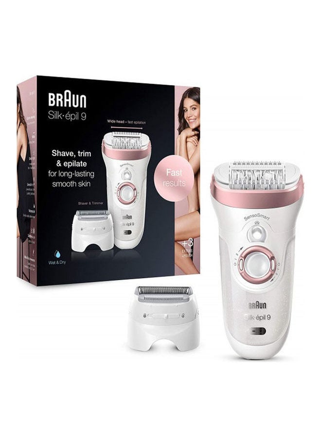 BRAUN Silk-épil 9 SensoSmart 9-720 Wet & Dry Epilator - Pink
