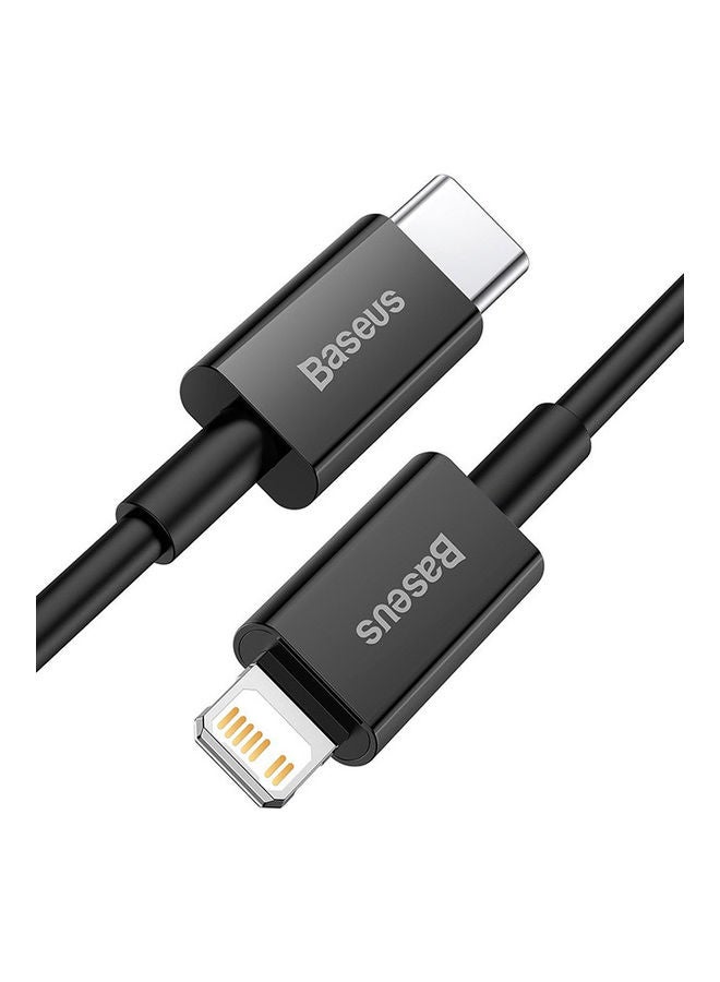 Baseus Superior Series Fast Charging Data Cable Type-C to iP PD 20W 1m Black  - Image 2