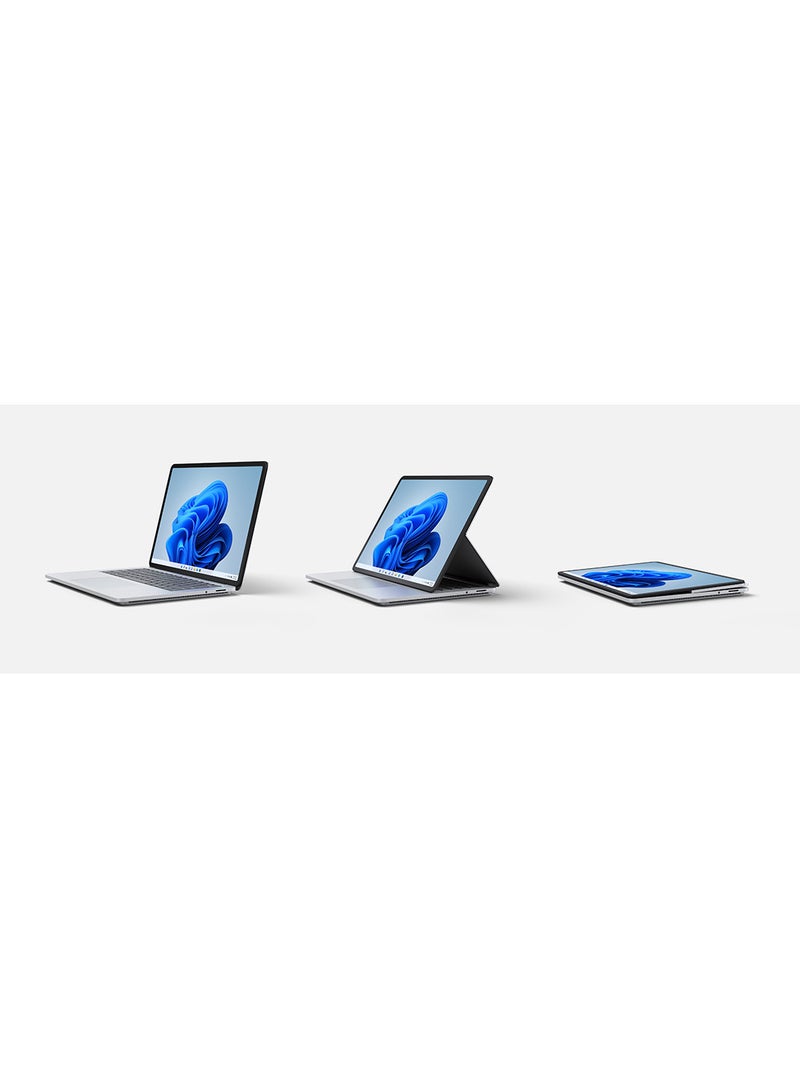 Microsoft - Surface Laptop Studio With 14.4-Inch Display, Core i7-11370H Processor / 16GB RAM / 512GB SSD / 4GB NVIDIA GeForce RTX 3050 Ti Graphics / Windows 11 Home /International Version English/Arabic Platinum - Image 1