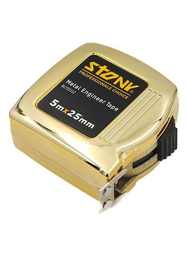 Stony Metal Engineer Tape Gold/Black 5x.025meter  - Image 1