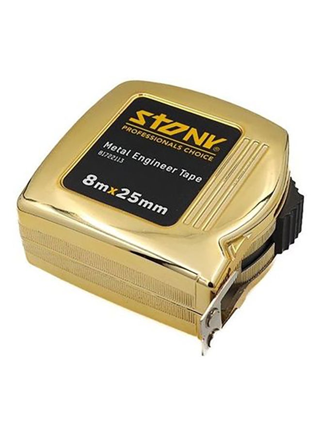 Stony Metal Engineer Tape Gold/Black 8x.025meter  - Image 1