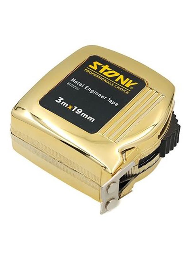 Stony Metal Engineer Tape Gold/Black 3x.019meter  - Image 1