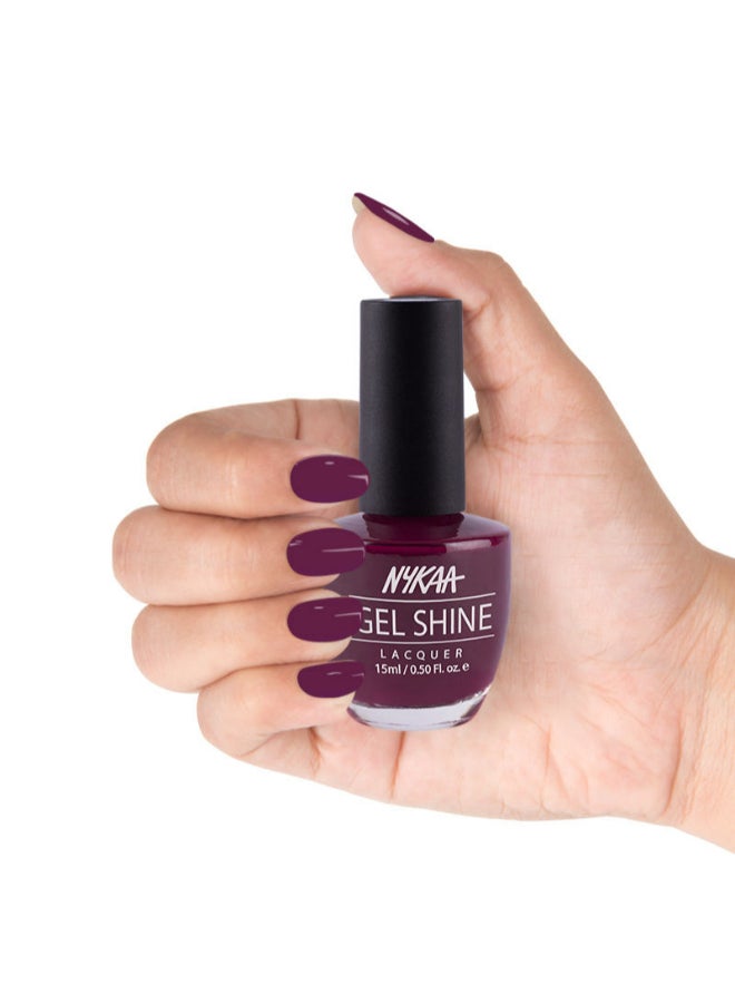 Nykaa Salon Shine Gel Nail Lacquer Berlin Nightlife 212 - Image 3