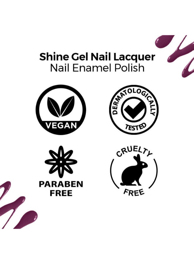 Nykaa Salon Shine Gel Nail Lacquer Berlin Nightlife 212 - Image 5