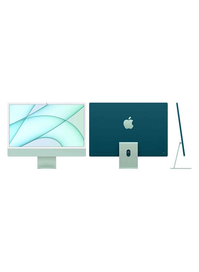 Apple - iMac With 24-Inch 4.5K Retina Display, M1 chip With 8‑Core CPU And 7‑Core GPU Processor/8GB RAM/256GB SSD/Intel UHD Graphics English/Arabic Green - Image 1