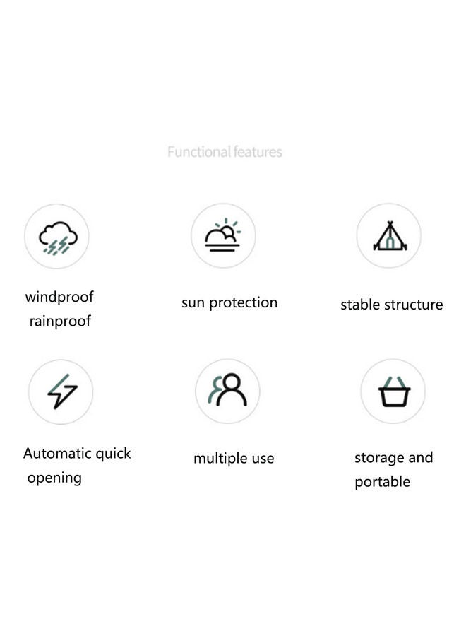 عربست خيمة محمولة للتخييم في الهواء الطلق - Image 4