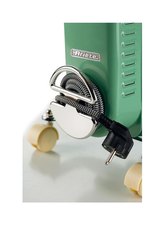 Ariete 11 Fins Vintage Oil Radiator Room Heater 2500.0 W 839/04 Green  - Image 3