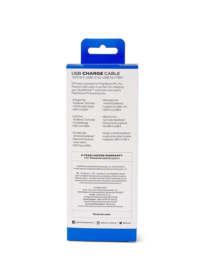 PowerA Officially Licensed USB-C Cable for PlayStation 5 - Image 5