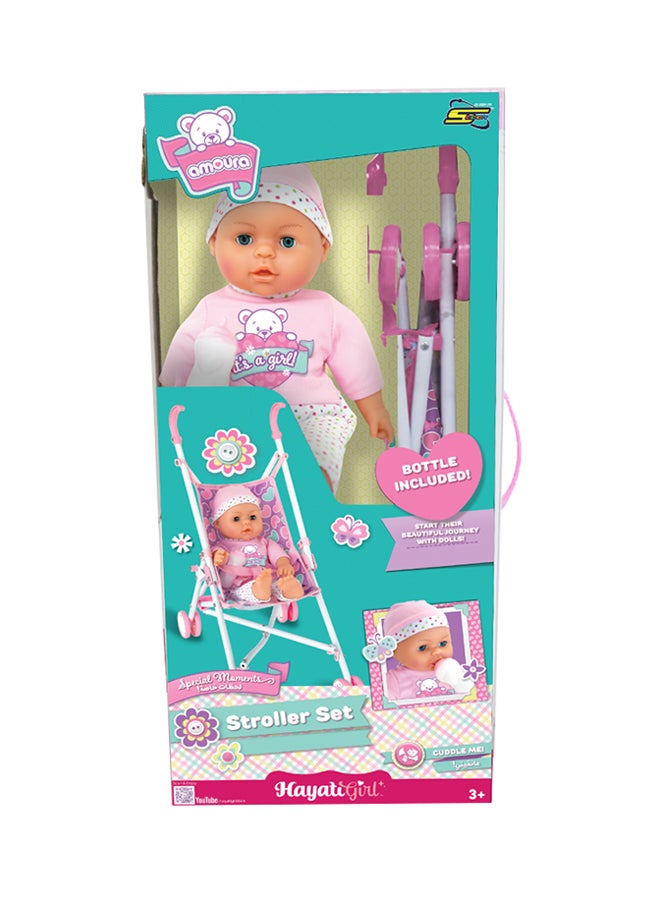 Baby Amoura Stroller Set With Doll - v1645011058/N52531841A_2