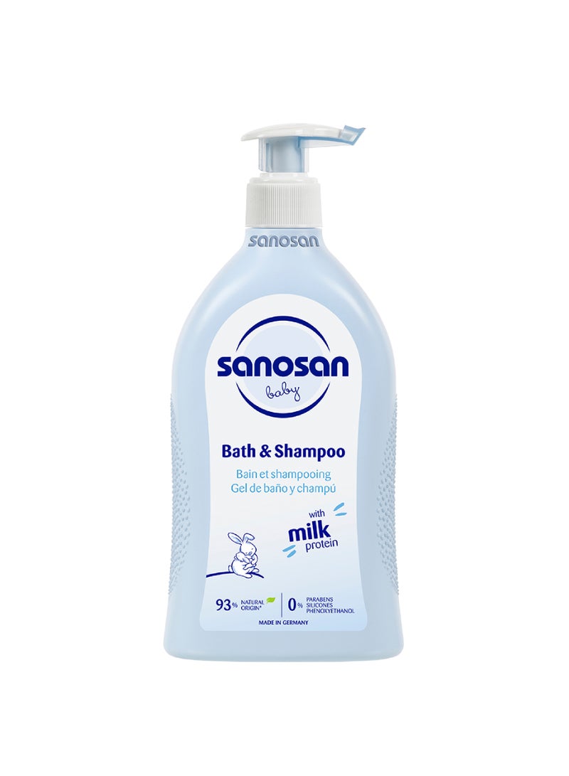 sanosan - Baby Bath & Shampoo 500ml - Image 1