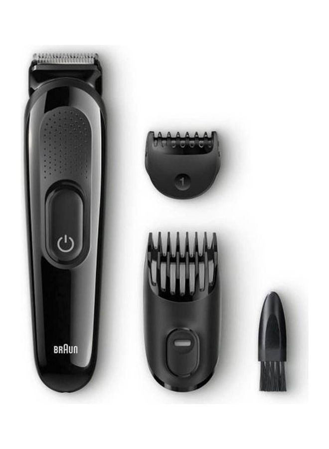 براون طقم ماكينة تشذيب وتصفيف الشعر 2 في 1 للرجال طراز Sk2000 أسود - Image 1