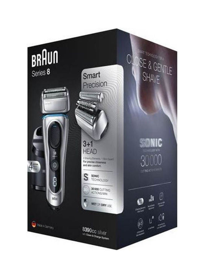 BRAUN 8390Cc Series 8 Wet & Dry Shaver Black - Image 2