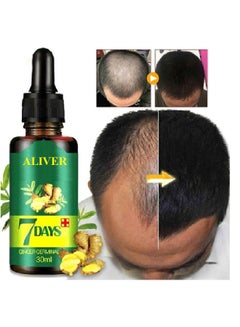 ALIVER 3-Piece 7 Day Ginger Germinal Growth Hair Loss Treatment Multicolour 90ml  - Image 3