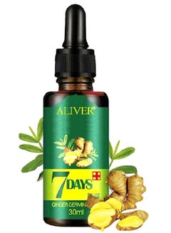 ALIVER 3-Piece 7 Day Ginger Germinal Growth Hair Loss Treatment Multicolour 90ml  - Image 2