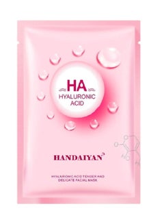 Handaiyan 10-Piece Hyaluronic Acid Tender And Delicate Facial Mask Multicolour 35grams  - Image 3