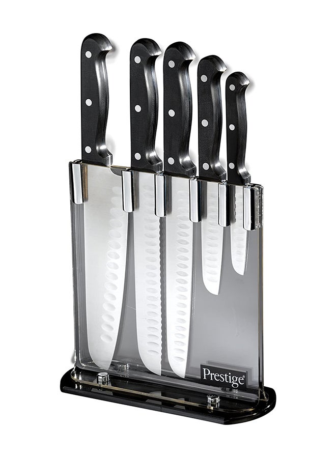 Prestige - 8-Slicer Pointless Knives Silver/Black 20cm - Image 1