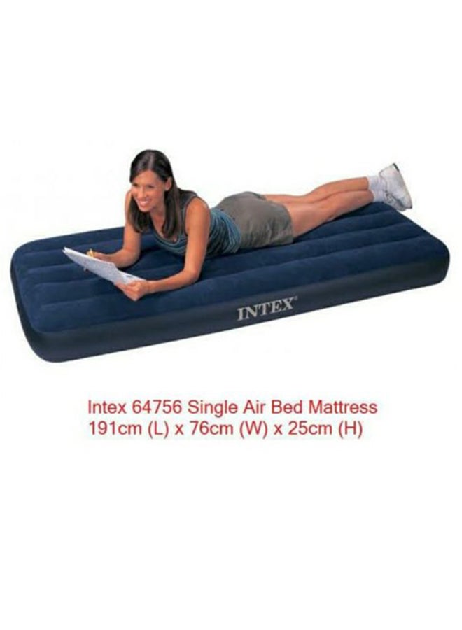 INTEX - Downey fiber-tech technology inflatable Airbed Plastic Blue 76x191x25cm - Image 1