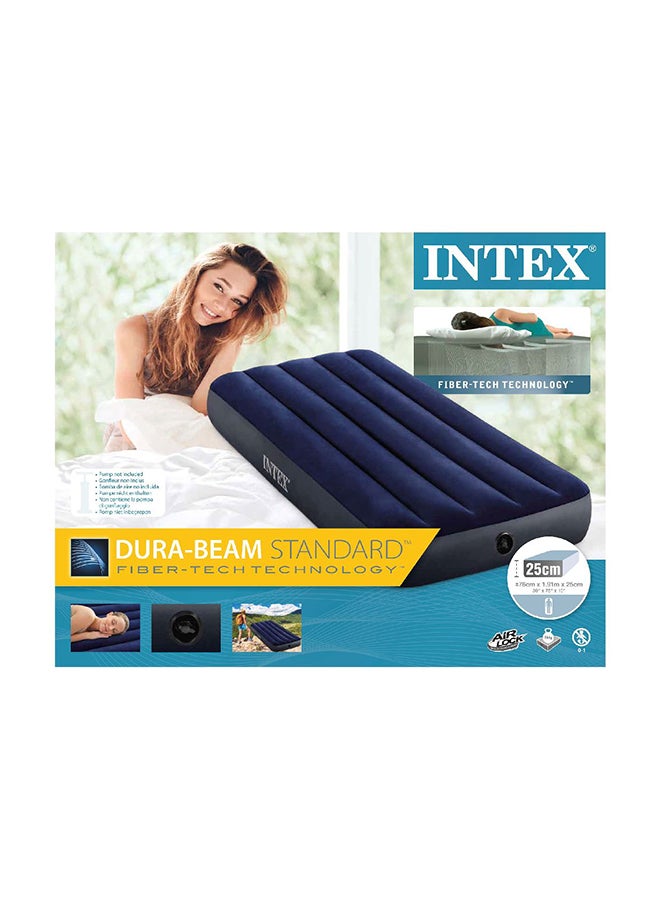 Downey fiber-tech technology inflatable Airbed Plastic Plastic Blue 76x191x25cm 