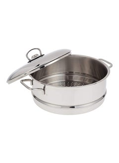 Prestige 4-Piece Stainless Steel Steamer Set +Pasta Server Silver/Grey/Black 24cm  - Image 4