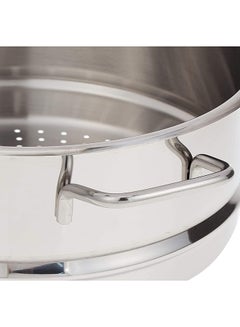 Prestige 4-Piece Stainless Steel Steamer Set +Pasta Server Silver/Grey/Black 24cm  - Image 5