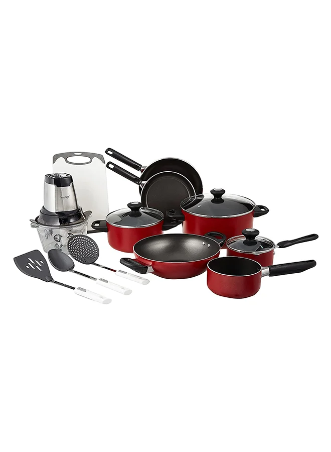Prestige 14-Piece Set Pr21233+Food Chopper Pr54923 Red/Black/White 260grams