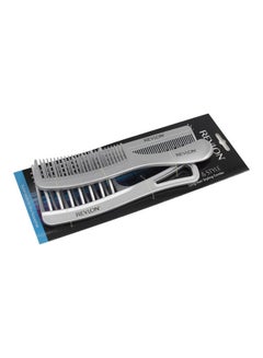 Revlon 3-Piece Protect And Style Long Hair Styling Combs Silver  - Image 1