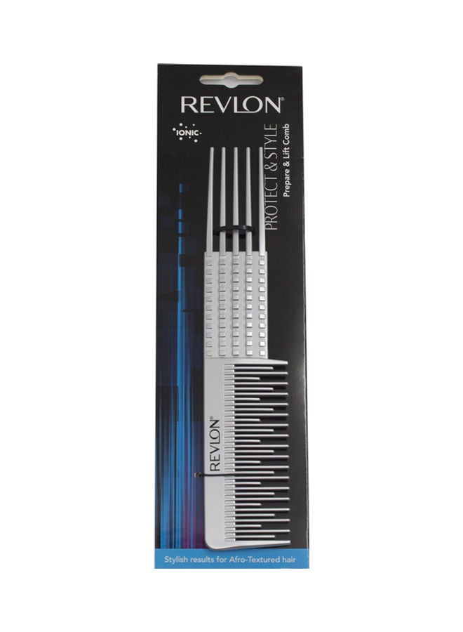 Revlon Protect And Style Prepare And Lift Comb Silver  - Image 2
