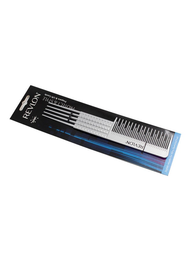 Revlon Protect And Style Prepare And Lift Comb Silver  - Image 3
