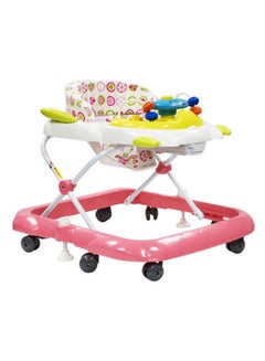 Mamalove Portable Baby Foldable Walker With Comfortable Cushioned Seat - Pink  - Image 3