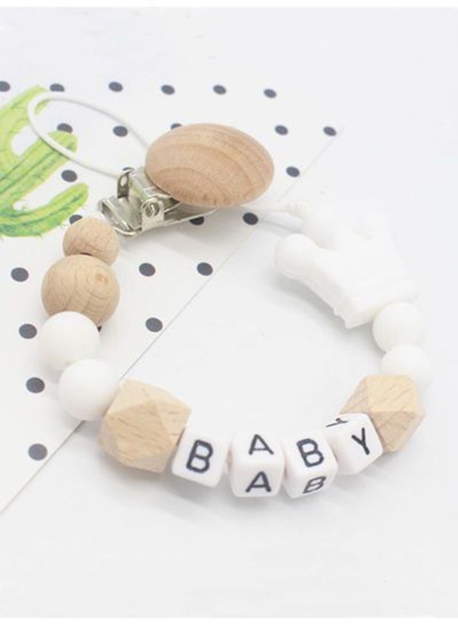 Beads Chain Rope Anti-Drop Pacifier Clip Teether Nipple Holder For Kids - Image 2