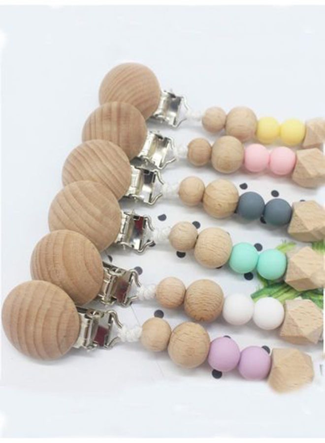 Beads Chain Rope Anti-Drop Pacifier Clip Teether Nipple Holder For Kids - Image 4