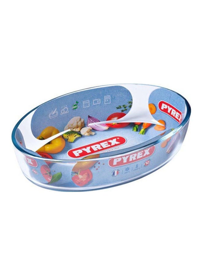 PYREX Glass Dish Roaster Clear 30x21cm - Image 1
