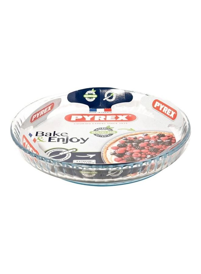 PYREX Flan Dish Round Clear 24cm - Image 1