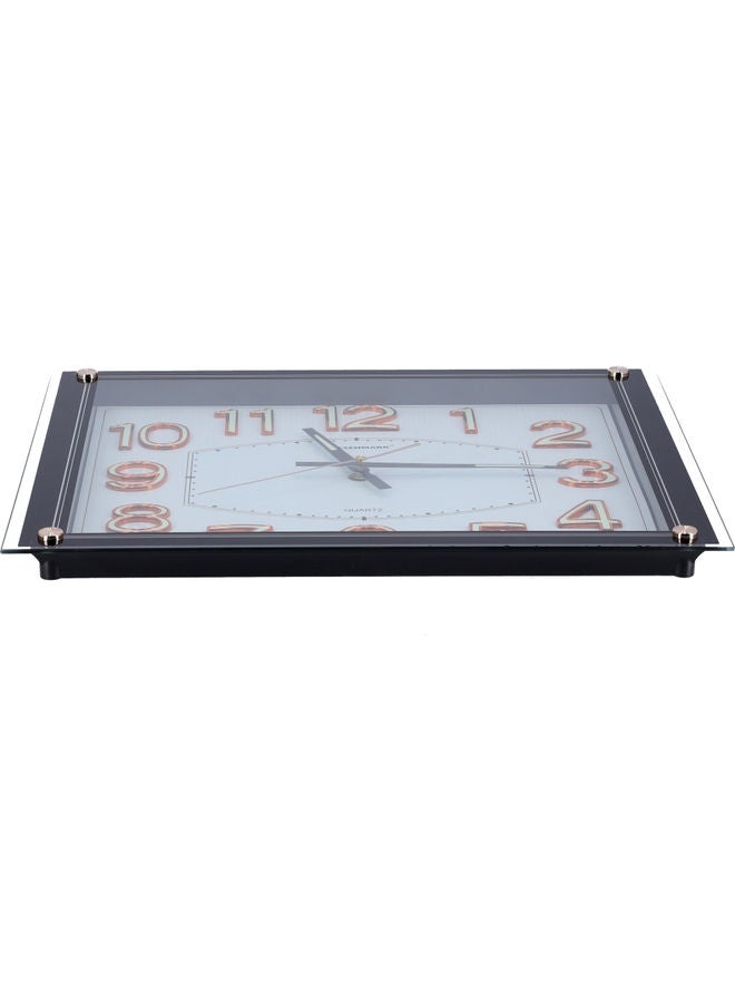 أولسنمارك Large Square Wall Clock With Modern Design White/Black - Image 2